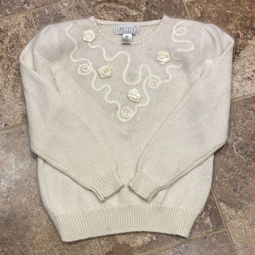 Petite Sophisticate wool blend Sweater medium
